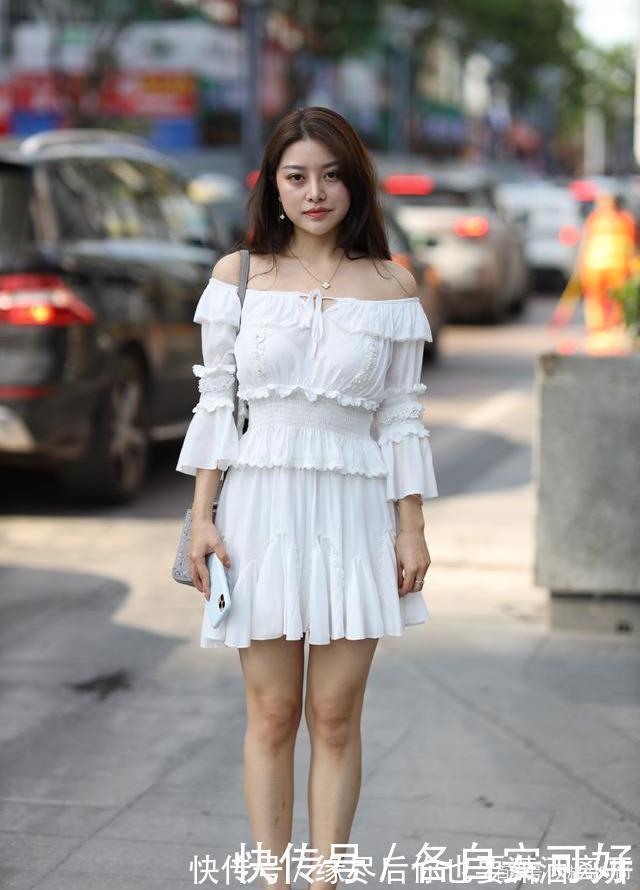 连衣裙|微胖美女显瘦穿搭,选择束腰连衣裙,轻松隐藏“小肉肉”
