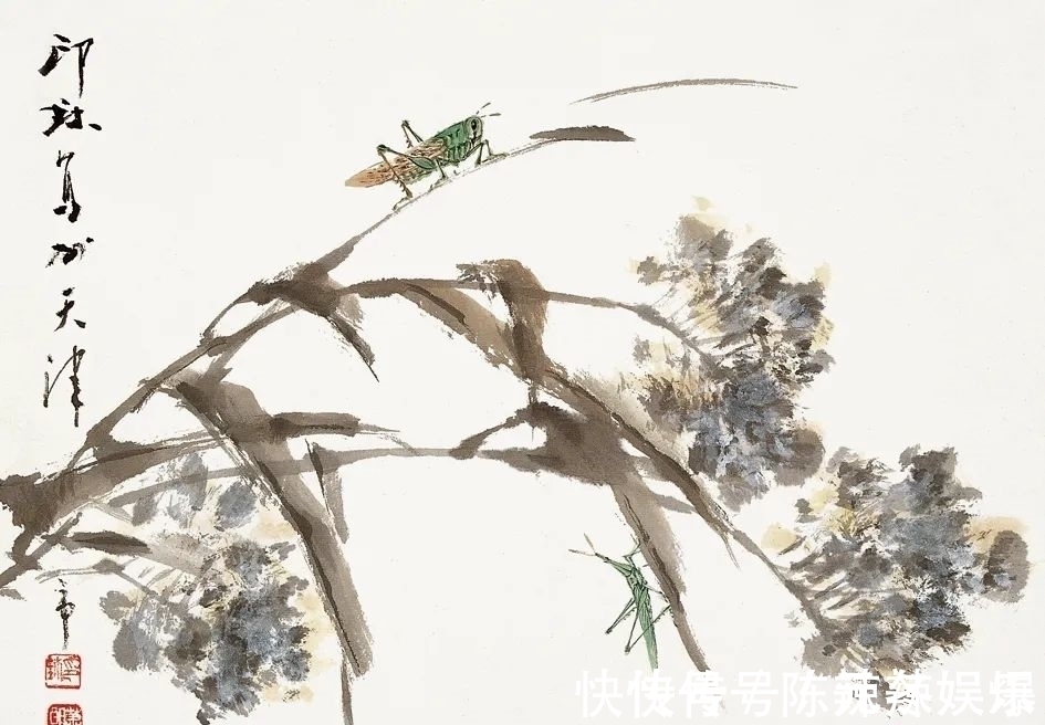 津门网#「津门网」萧朗笔下的花鸟画清新淡雅仿佛与世无争,一派田园之美