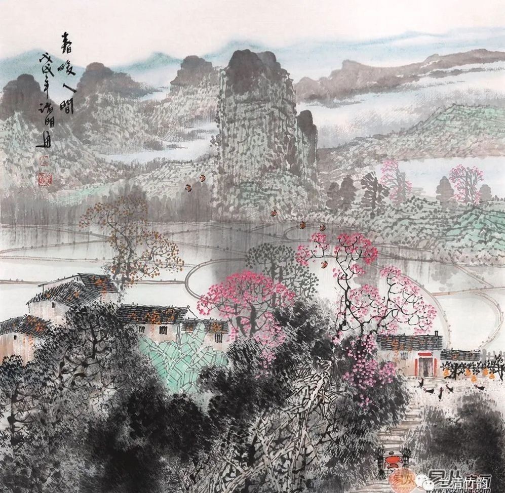 书房挂画:家居书房挂什么画好?国画山水画系列静雅悠然