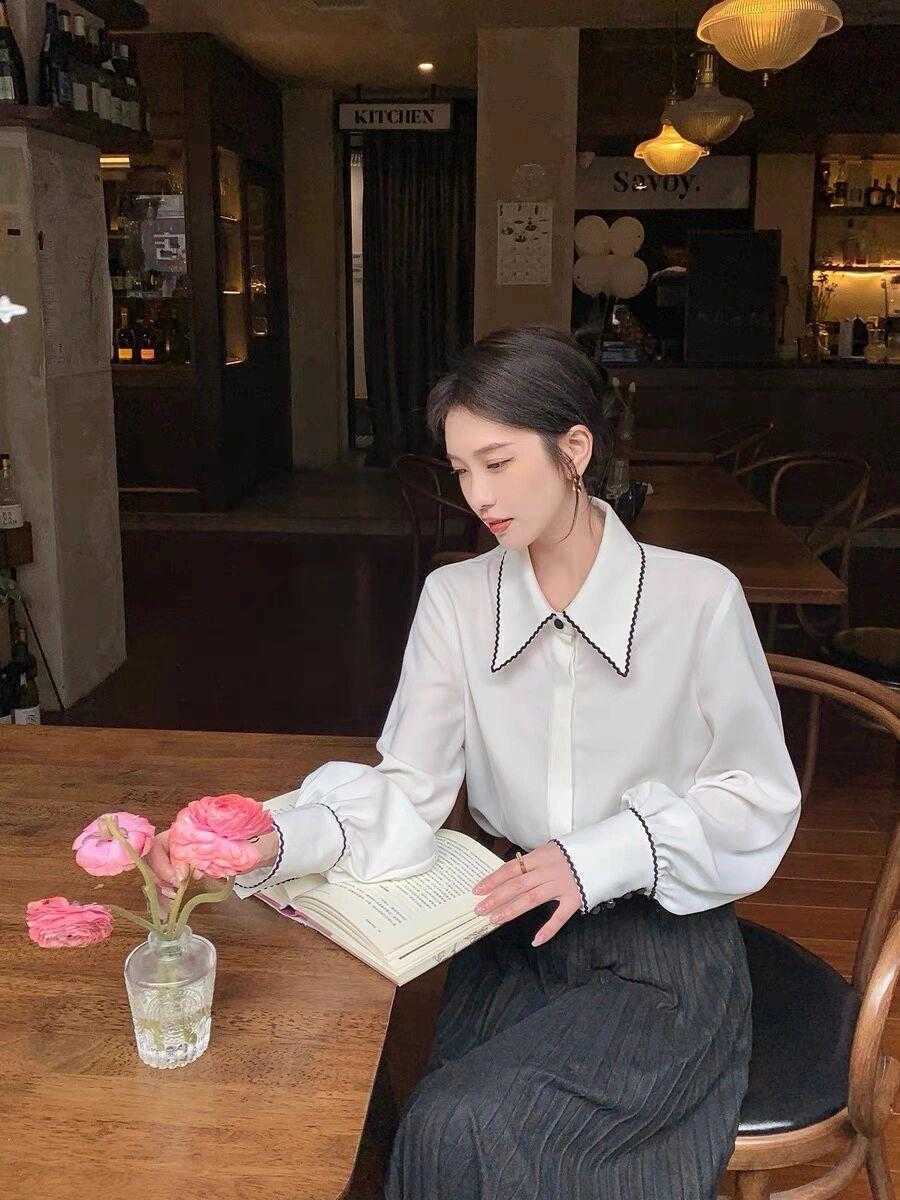 衣领|初春穿搭别错过黑白配,跟着博主这样穿,真的美极了