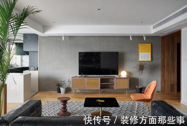二居室|66平简约风二居室墙面黑白灰,搭配软装莫名和谐