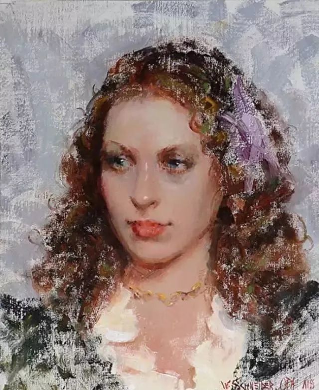 学生$在绘画的道路上，他认为自己永远是一个学生