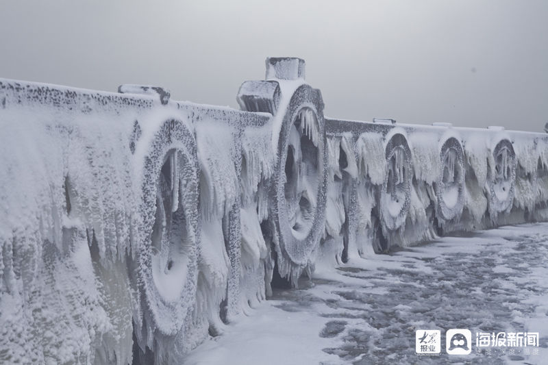 美哉！大雪与海边撞了个满怀|这就是烟台 | 汤淼