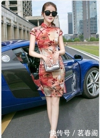 旗袍|时尚旗袍高跟鞋妹子车模身材优美撩人