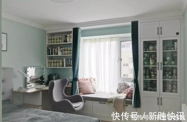 电视背景墙|通风半年,过几天搬新家,全屋真漂亮,飘窗改柜子真实用,晒晒!