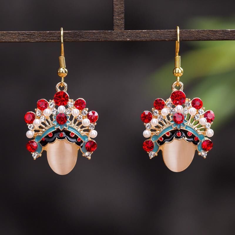 国潮|小姐妹的聚会里如何特立独行艳压群芳?或许这脸谱耳环能帮你