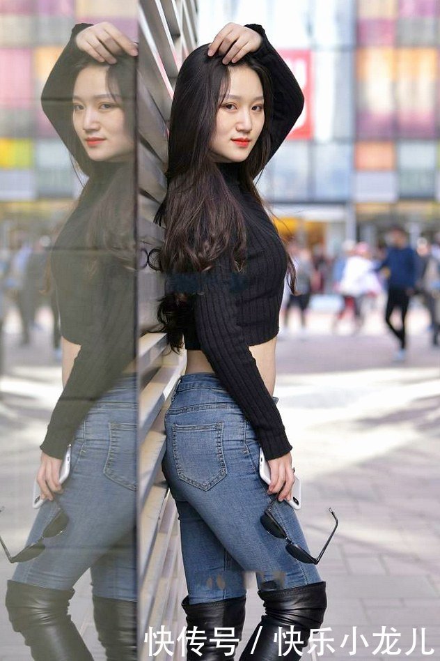 增添|短款长袖针织衫,给整体增添一丝俏皮感