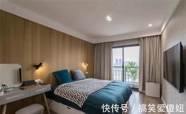 电视柜|85㎡小复式，开放式客餐厨十分敞亮，木凳电视柜个性又可爱