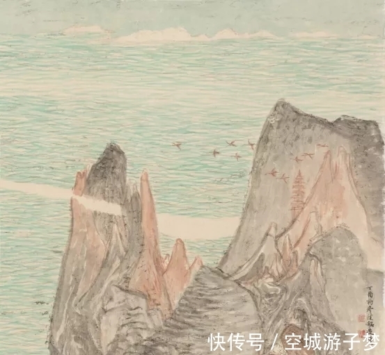 山水画!敢于探索就拥有了成功的基石|邱佳铭山水画