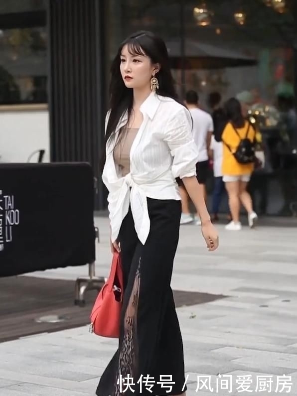 阔腿裤|侧面看是一条阔腿裤,正看却是一条“蜘蛛网裤”,走路风情万种!