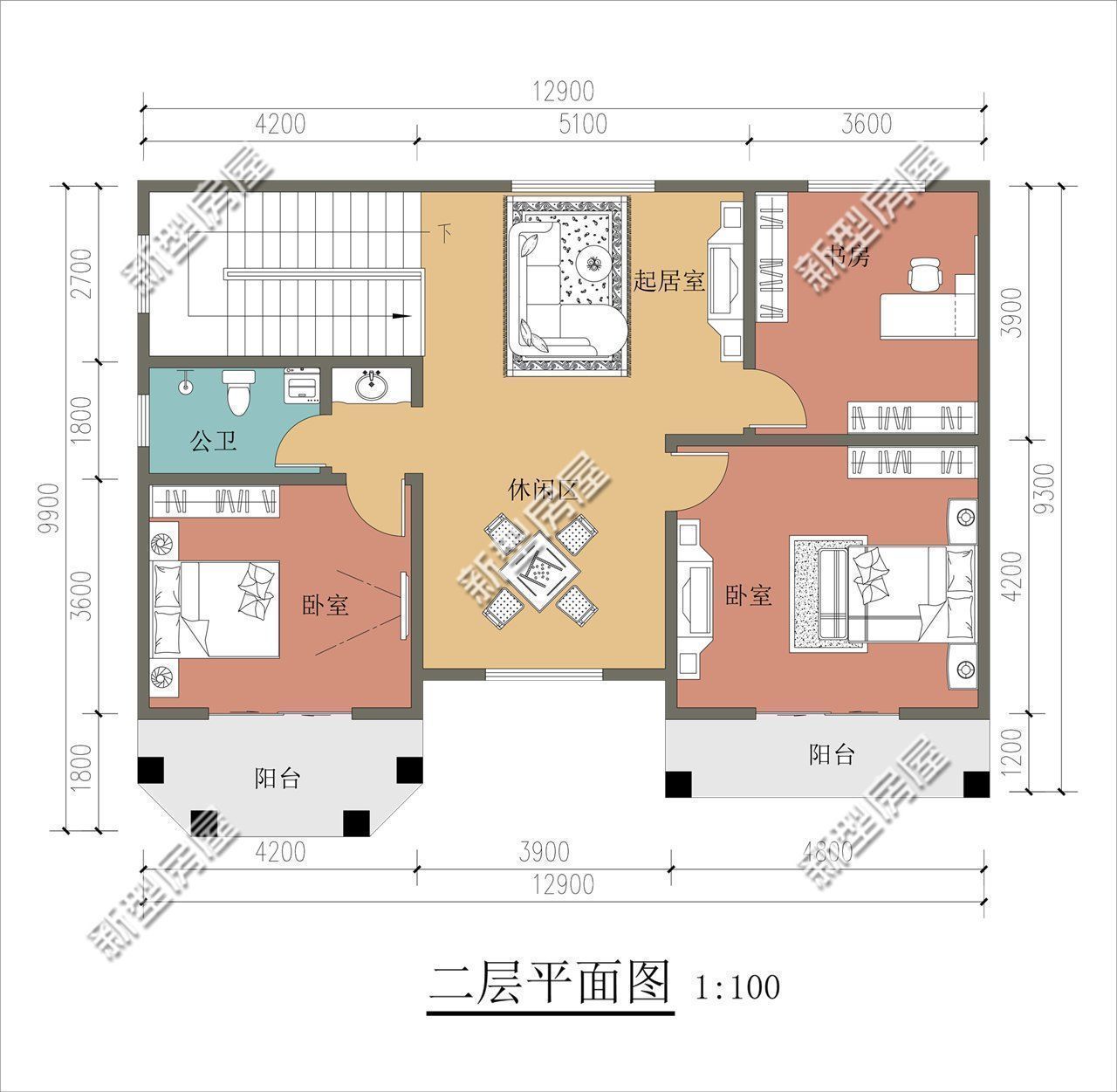 占地|占地100多平，多卧室设计，这样的农村别墅25万能盖起来吗？