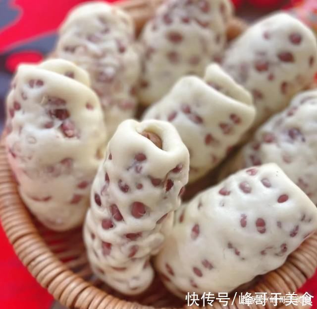 桂圆干|中点,红豆卷的做法,比馒头好吃,制作简单,新手也能做好