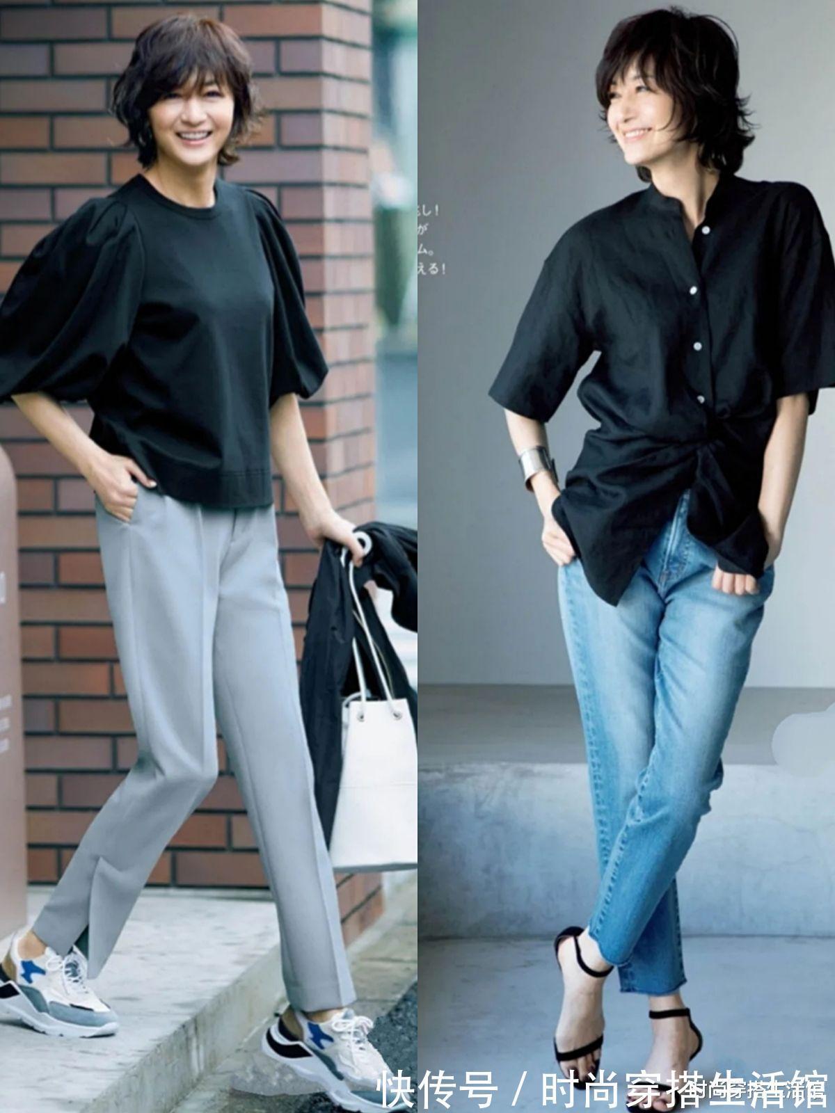 针织开衫|50岁左右的女人秋天怎么穿?这几个搭配技巧,不仅简单还很有气质