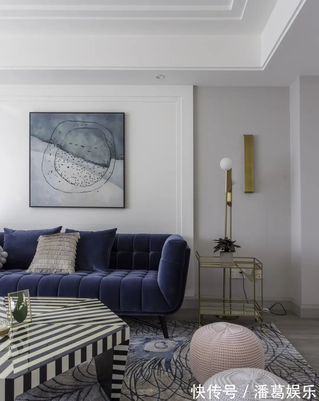 情趣|180㎡浪漫小窝,蓝与粉、灰与白,优雅情趣,轻松舒适