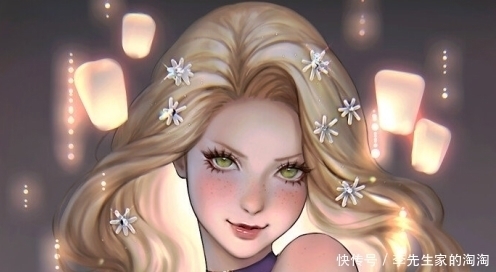 画师!精致画风迪士尼公主,艾莎公主眼神迷人,仿佛开启美颜特效