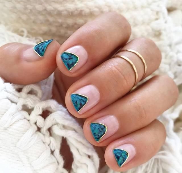 梦幻|新娘美甲灵感美国美甲师BetinaGoldstein的15款梦幻指甲造型