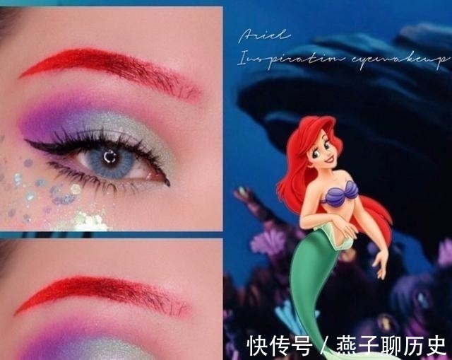 Cospl真人Cosplay,用眼妆COS迪士尼公主!这不同风格的眼睛让人着迷