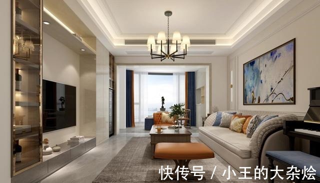 挂画|充满艺术感的现代风格平层,那个客厅设计得太好看了!