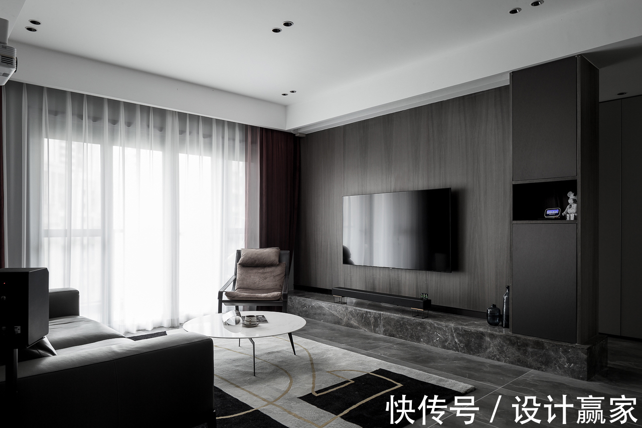 黑白灰|120㎡现代三居，经典时尚黑白灰，优雅中透出质感