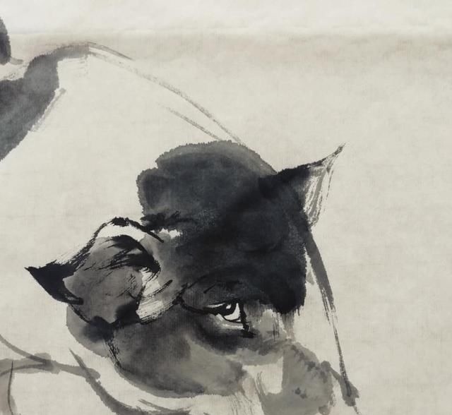 浓墨&没见过这么画猪的,太形象了,还是国画有意思