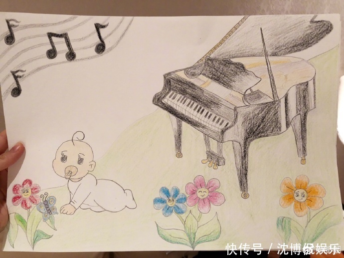 郎朗宣布吉娜怀孕，晒钢琴和小baby漫画等待家庭音乐会的小听众