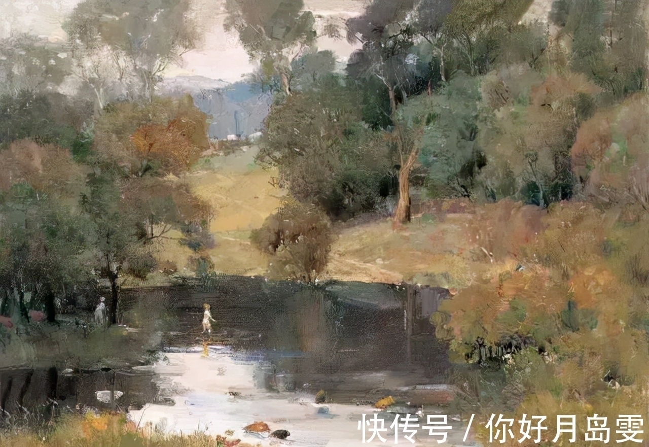 布面油画&著名油画家杨鸣山的风景写生作品,净化心灵!