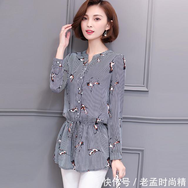 穿着|春季流行的妈妈雪纺衫,显白显优美,提亮肤色有气质