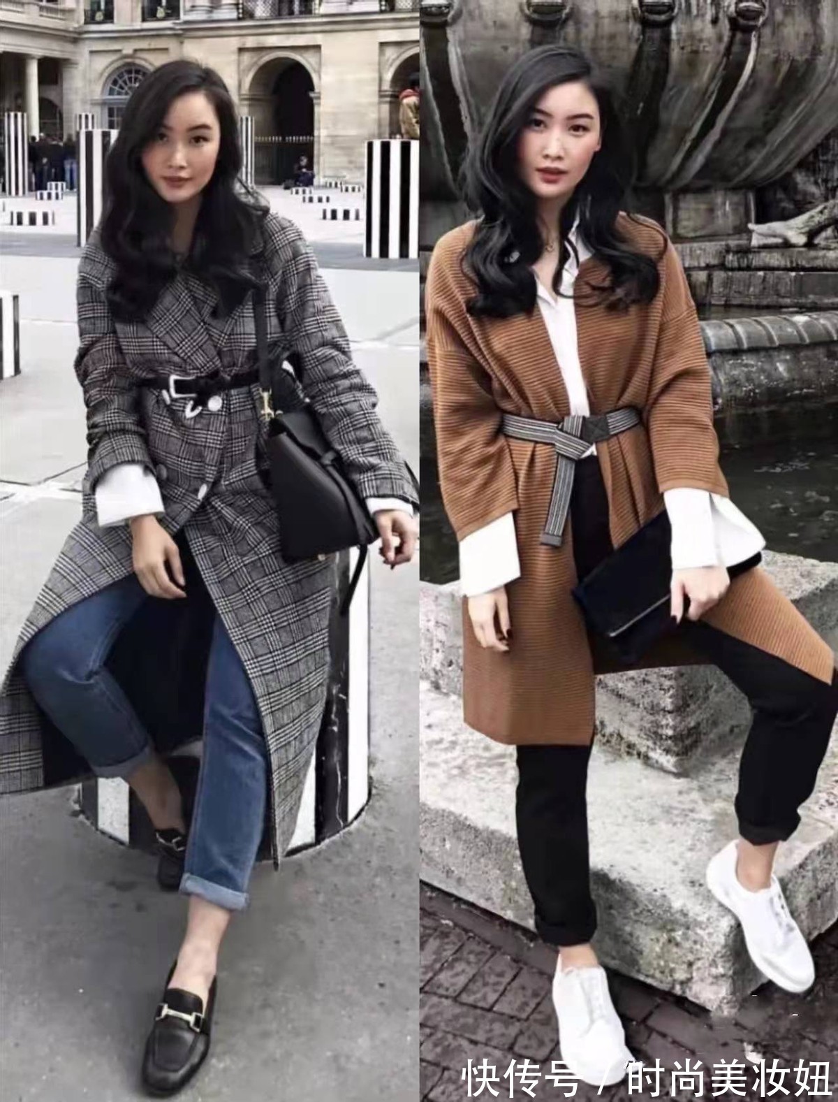 时尚博主 谁说小个子不能穿“长大衣”,看这位时尚博主的搭配,显高又高级