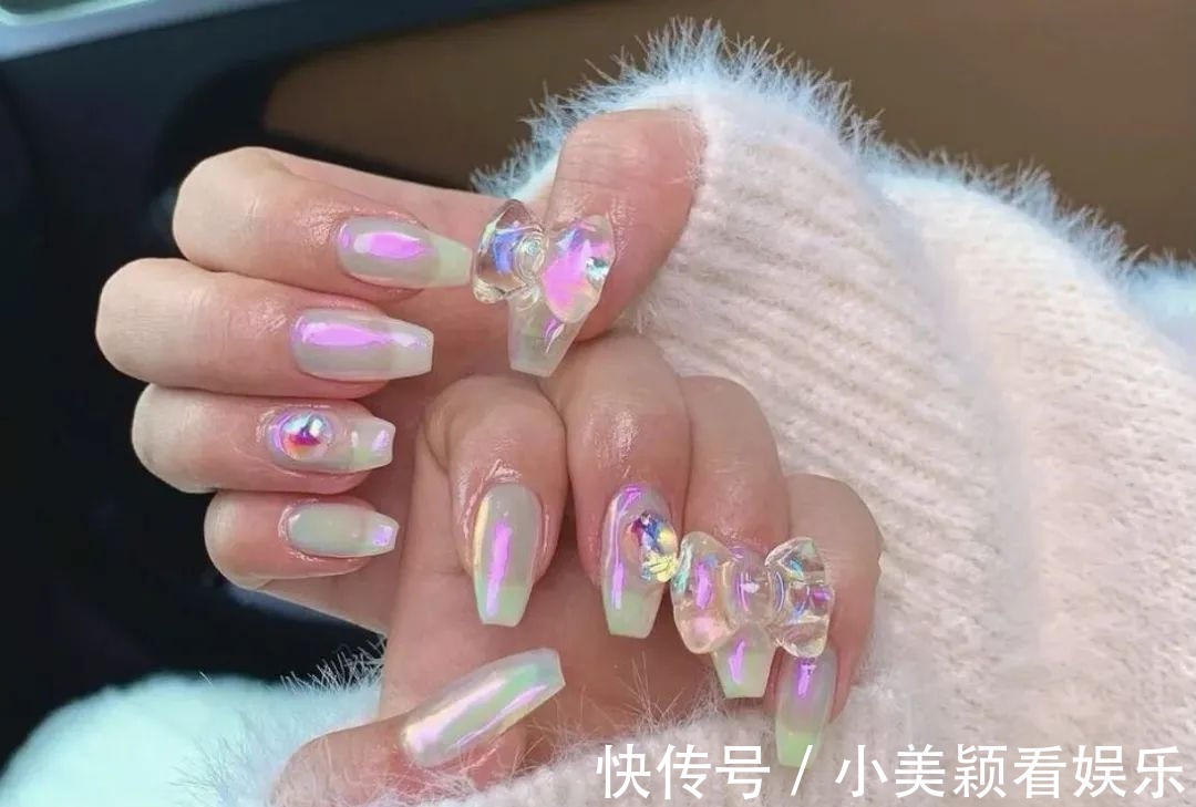 太仙气|九款极光甲盘点,化身水晶女孩,一起get煎妮同款吧!