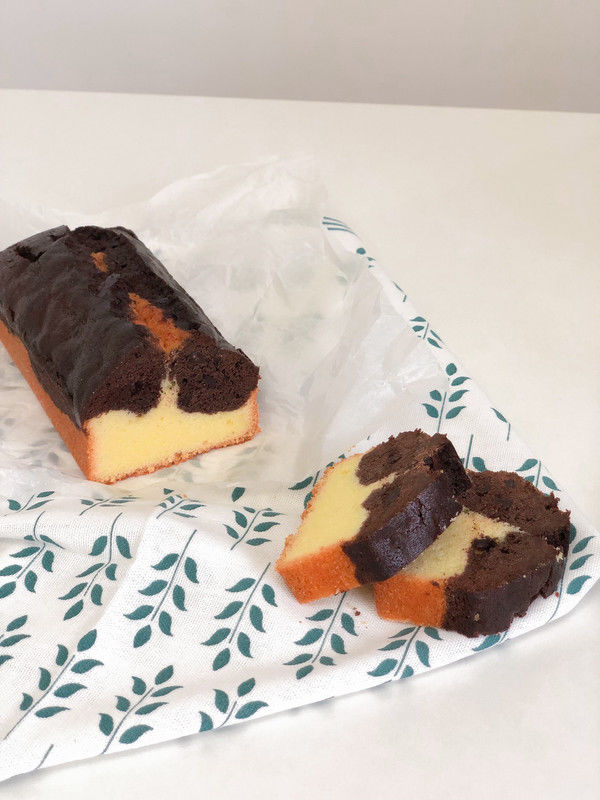 巧克力双色磅蛋糕