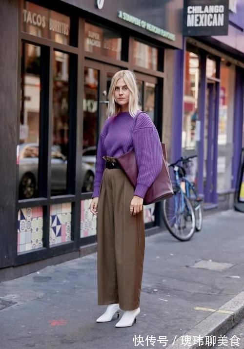 西装裤|深秋是时候穿毛衣了,送你3个搭配技巧,优雅温柔又时髦