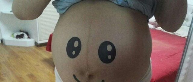 状况|孕妈的肚脐，凸出来好还是凹进去好如果是这种状况说明很有福气