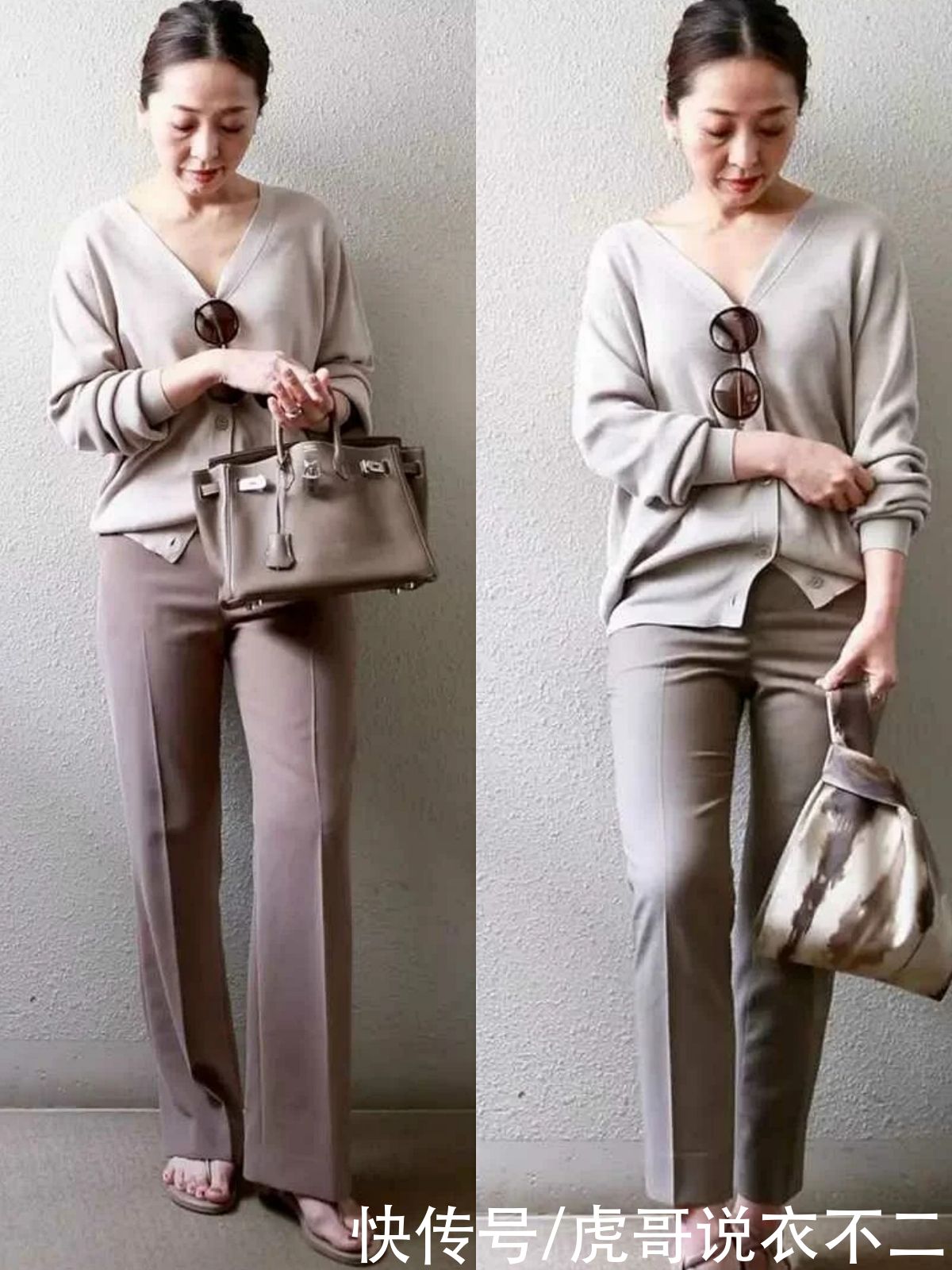 秋季|60岁女人秋季穿衣越简约越高级，不信看这位博主，舒适大方显气质