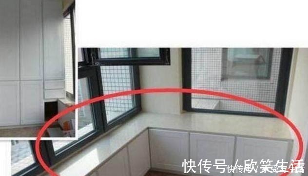 阳台|阳台万万不要装带顶柜的柜子,越来越多人盛行这样装,好看又实用!