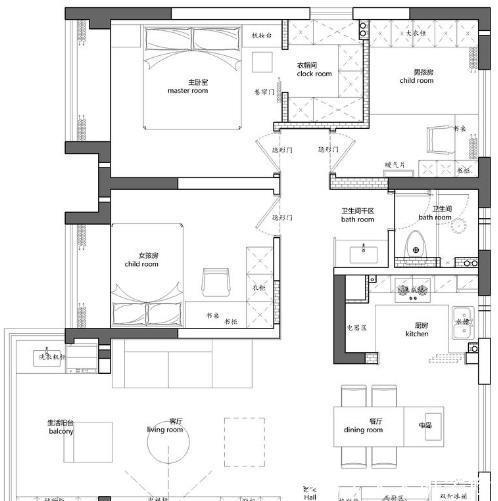 卫生间|109㎡四口之家，全屋配色太清爽，三室两厅不压抑！