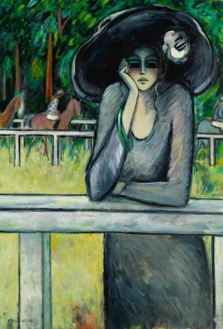 野兽主义#皮埃尔·卡西尼尔:领略野兽主义奔放节奏和表现主义浓烈意蕴油画作品