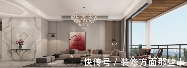 色调|223平以典型的现代简约风的色调统一,细节体现精致的生活情调