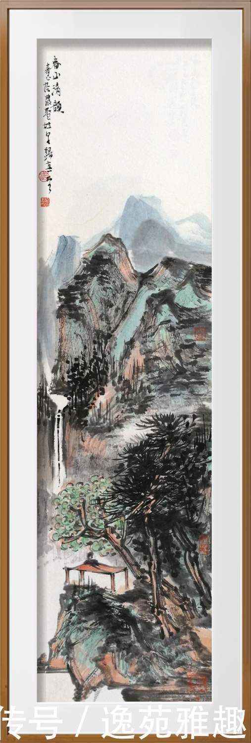  以山水为|「画作欣赏」会当凌绝顶，一览众山小，画家武春玉作品欣赏