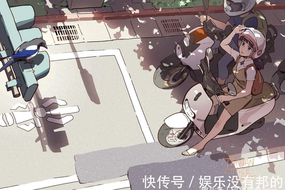 插画$清新都市的OL少女插画，有一种强烈的代入感