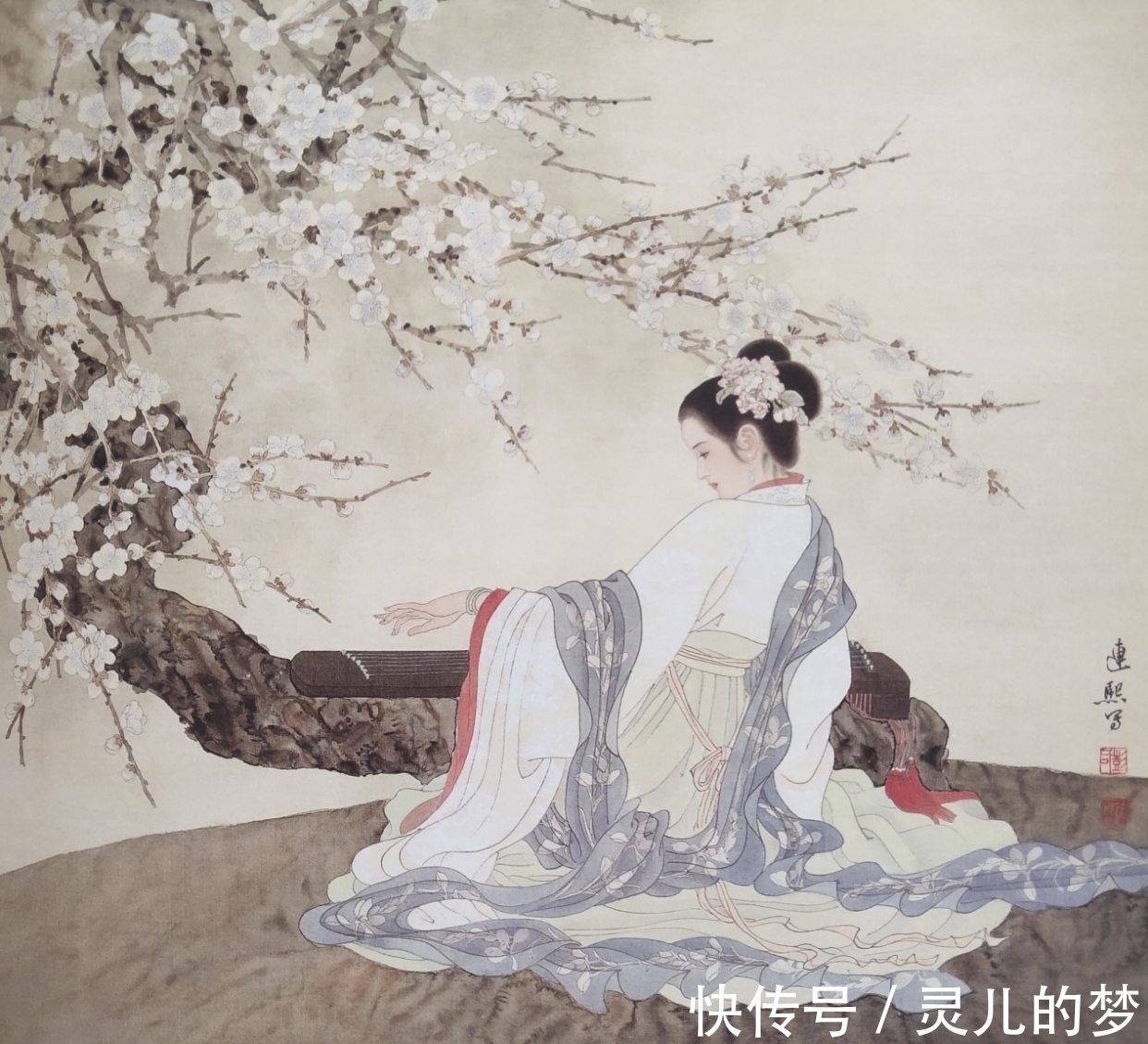 连环画|贾维泽：品读彭连熙工笔仕女画——连熙笔端画，万人手中风！