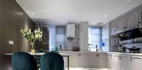 电视墙|87㎡小三房，电视墙太漂亮了，尤其“餐厨一体”实用极了