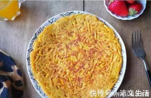 一个红薯一个鸡蛋，简单几步做出孩子爱吃的早餐饼