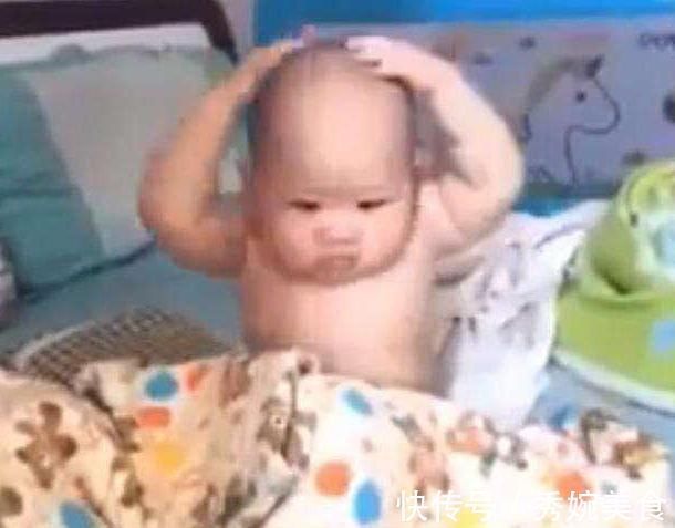 理发师|宝妈趁宝宝睡着,偷偷给宝宝剪成光头,宝宝醒来后的反应太搞笑