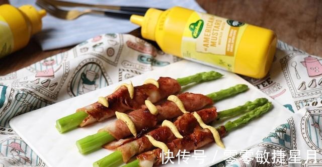 美味|芥末培根卷芦笋,营养充足,美味健康!