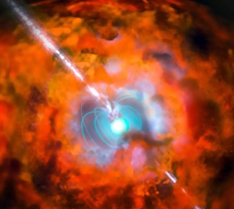 人马座 磁星突然爆炸,其亮度掩盖了黑洞周围的X射线!