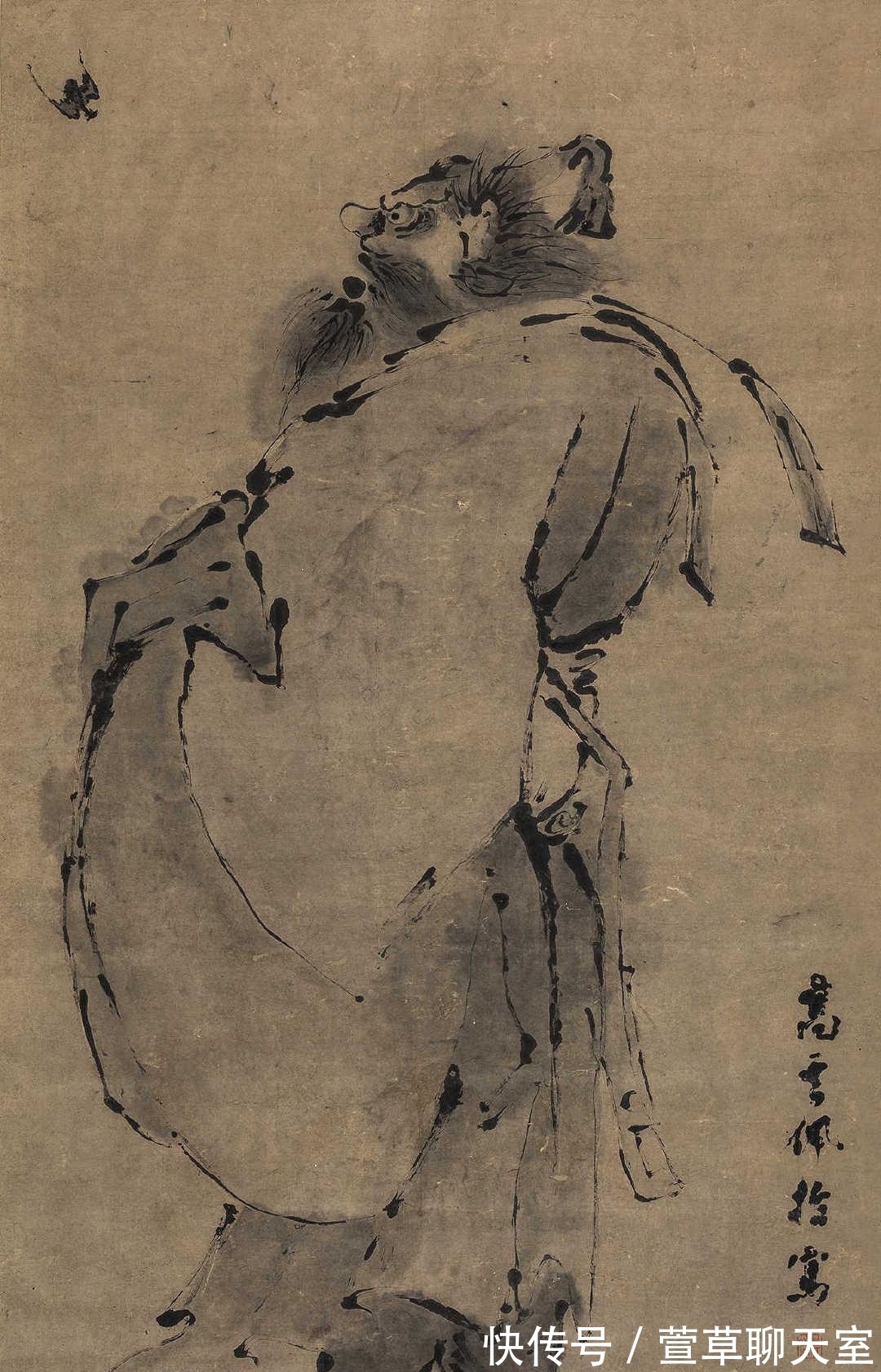 手指|因为一场梦,他弃笔转用手指画画,开创指画流派,让人直呼神技