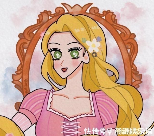 蜡笔小新|当迪士尼公主变成蜡笔小新画风，艾莎女王太可爱，最帅的当属木兰