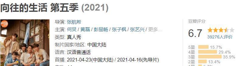 向往的生活|《向往的生活5》收官评分高达6.7分,第六季原班人马的呼声很高