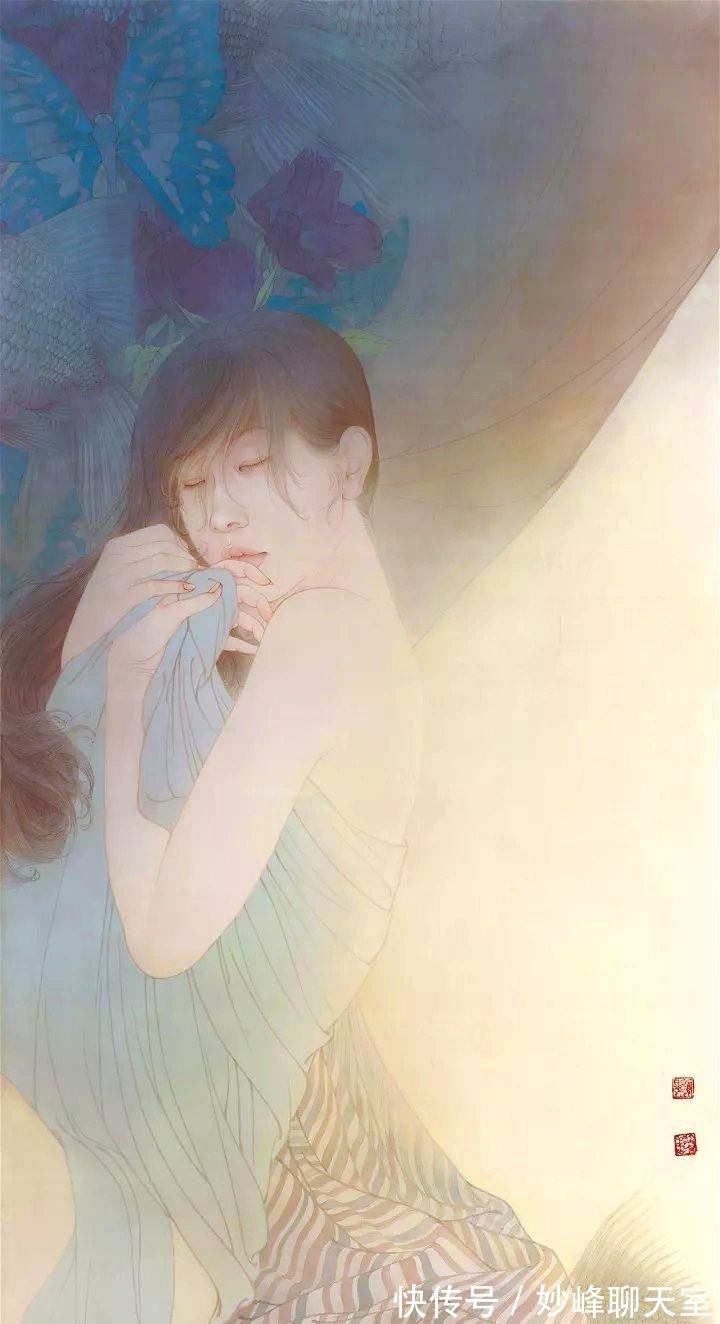 逼真|美女博士画人体,以自己为模特,技法大胆创新,专家:放大看好妙