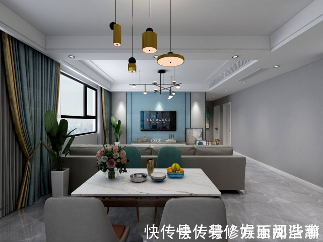 装修风格|132平三居室简练出的新概念,摒弃传统的陈俗与浮华